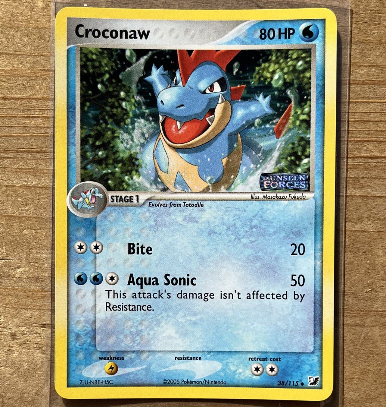 Pokémon Carte collezionabili: Croconaw Ex Unseen Forces 38/115 Reverse Holo – Usato da Dornach venduto da Deco89