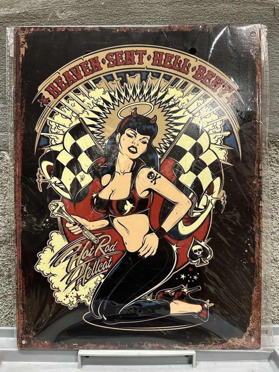 Insegne: Hot rod hellcat pin up – Nuovo (secondo la descrizione) da Reinach AG venduto da rares75