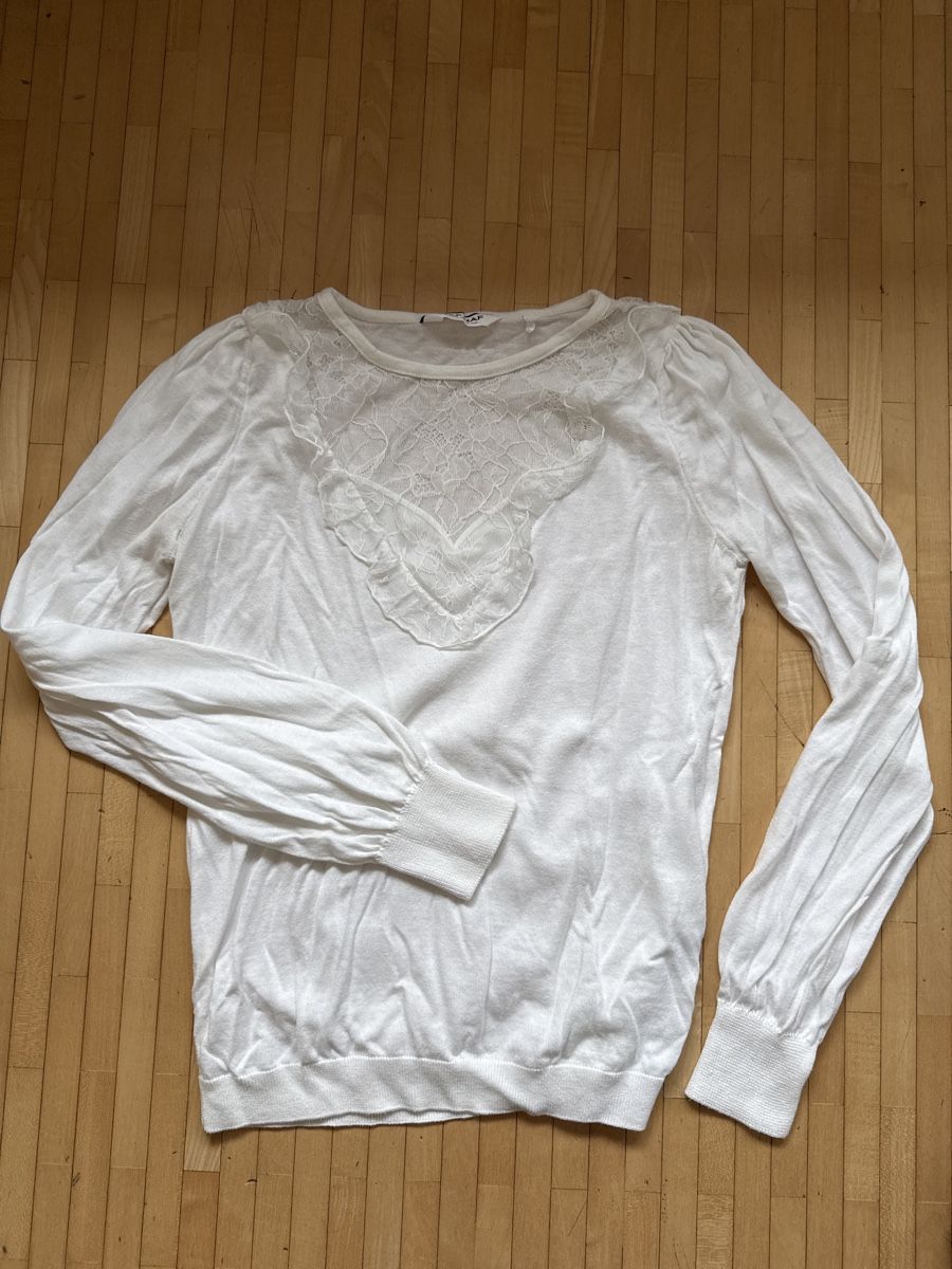 Nafnaf Maglioni & Felpe: Leichter Pullover von Naf Naf S, weiss – Usato da Schaffhausen venduto da Minzli380