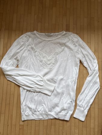 Leichter Pullover von Naf Naf S, weiss