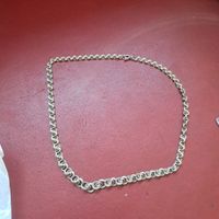 Halskette Gliederkette Silber  gebrauchter Zustand
