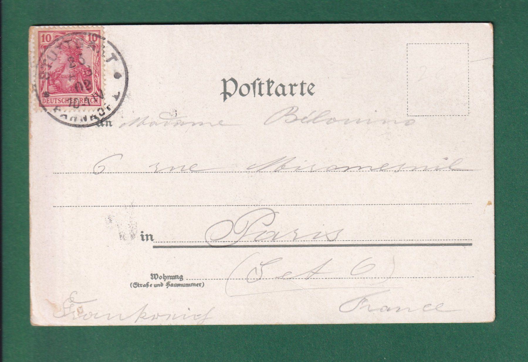 Cartoline postali: STUTTGART - Anlagensee mit Schloss - 1902 – Usato da Pully venduto da nicecards-shop 1