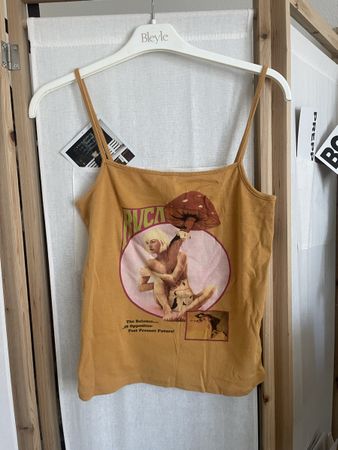Cami top with vintage print