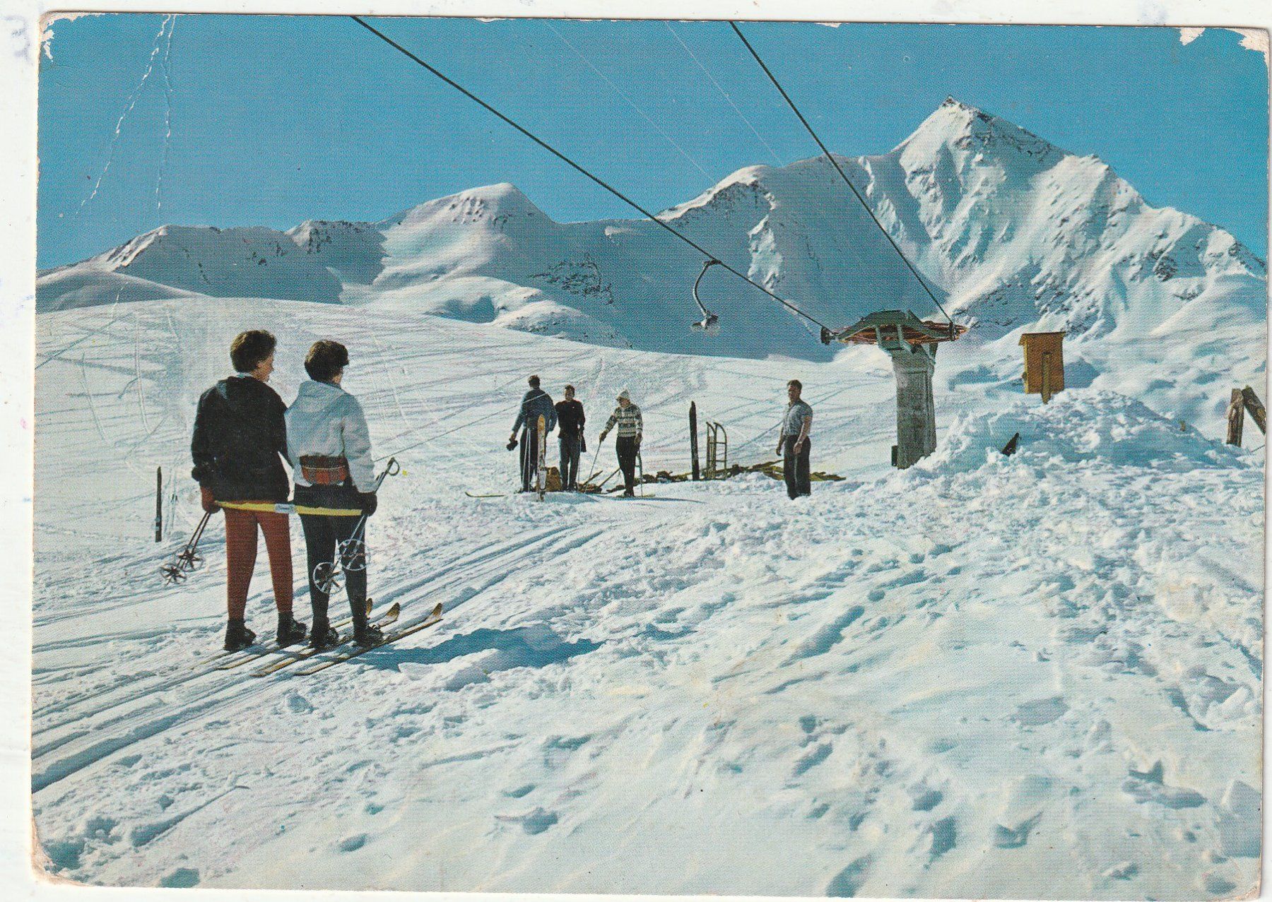 Ansichtskarten: Skibetrien in Solügen – Gebraucht aus Lumbrein von made02