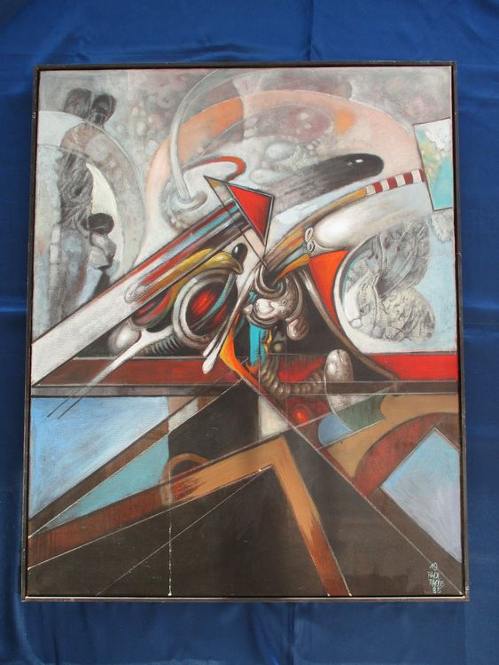 Paul Racle 1932 - 2019 grosses Acryl Gemälde (Gebraucht) in Zufikon für ...