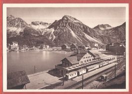 Arosa Bahnhof mit RhB Chur-Arosa-Bahn - ca. 1935