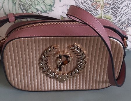 Völlig Neuwertige kleine Pollini Tasche  altrosa/goldfarben