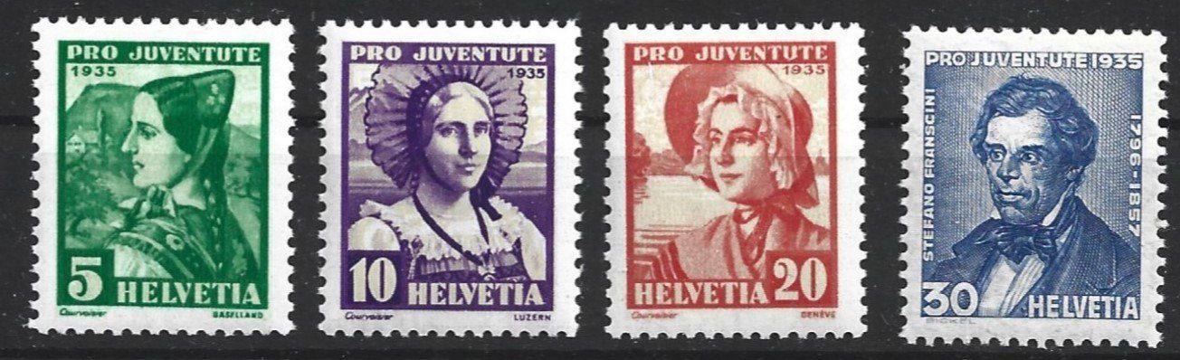 Tutti i francobolli: 1935 Pro Juventute – Nuovo (secondo la descrizione) da Trübbach venduto da Sammer51