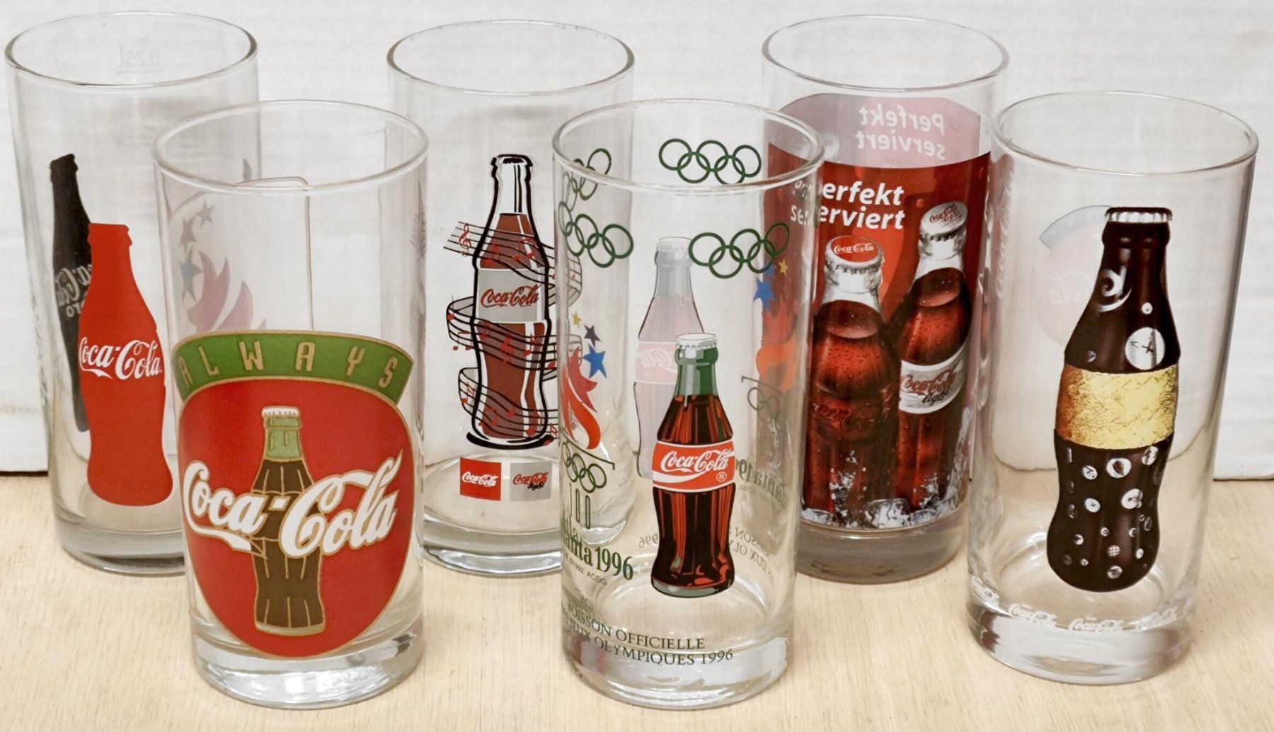 Coca-Cola Bicchieri: 6 Coca-Cola Gläser 2 - 2,5 dl – Nuovo e nell'imballaggio originale da Pfäffikon ZH venduto da Colacity