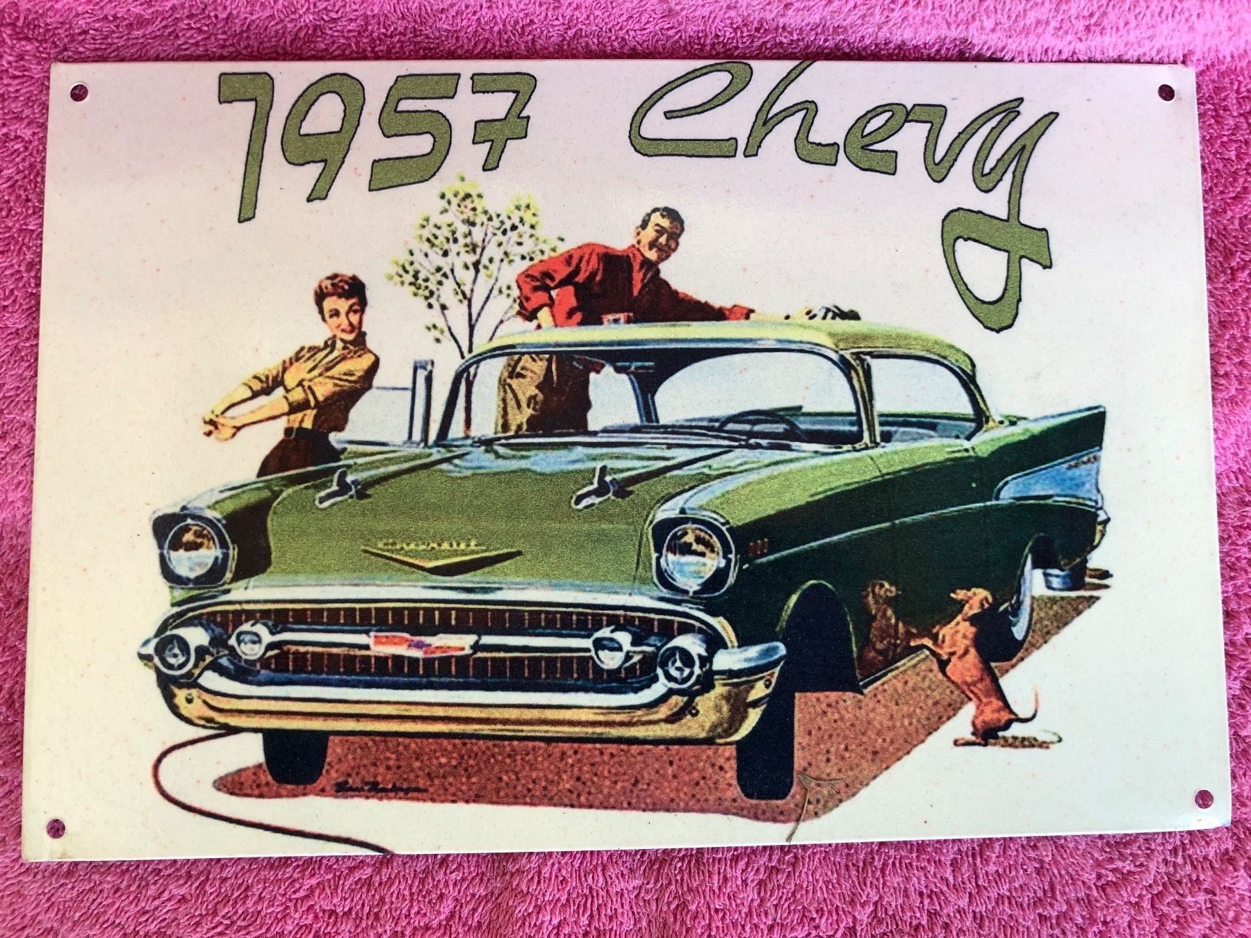 Insegne: Chevrolet bel air 1957 Oldtimer classic – Nuovo (secondo la descrizione) da Reinach AG venduto da rares75
