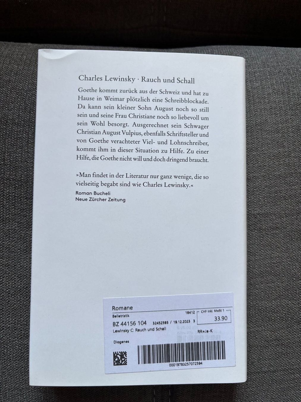 Libri: Rauch und Schall von Charles Lewinsky – Nuovo (secondo la descrizione) da St. Niklaus VS venduto da np8_lsg2 1