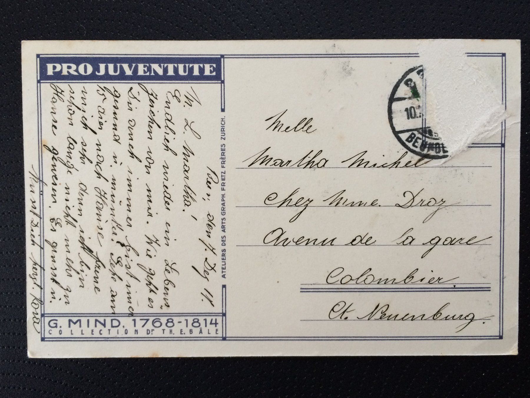 Cartoline postali: AK Pro Juventute / G.Mind / Arts Graph. Frères – Usato da Küssnacht am Rigi venduto da cartolina-1 1