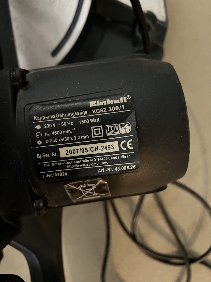Einhell Sägen: Einhell Gehrungssäge 300/1 – Gebraucht aus Tobel von honda955 1