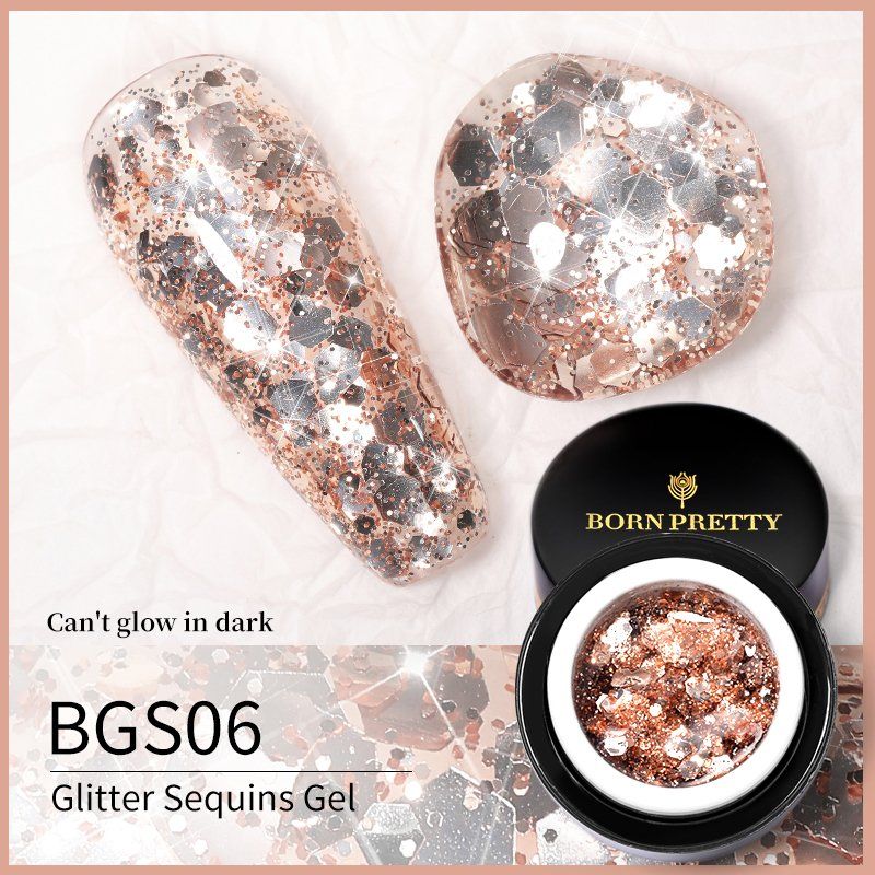 Unghie finte: Glitter Sequins UV Gel - 8 Farben-Set Nail Art – Nuovo e nell'imballaggio originale da Riffenmatt venduto da Nail_Art_Outlet 7