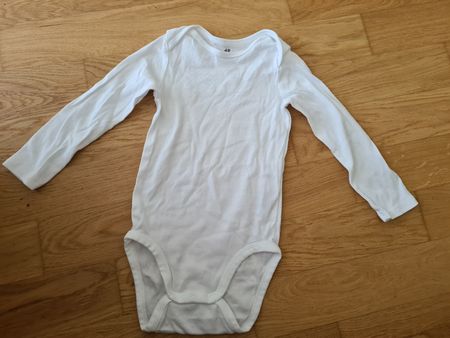 Body langarm H&M weiss Grösse 92 