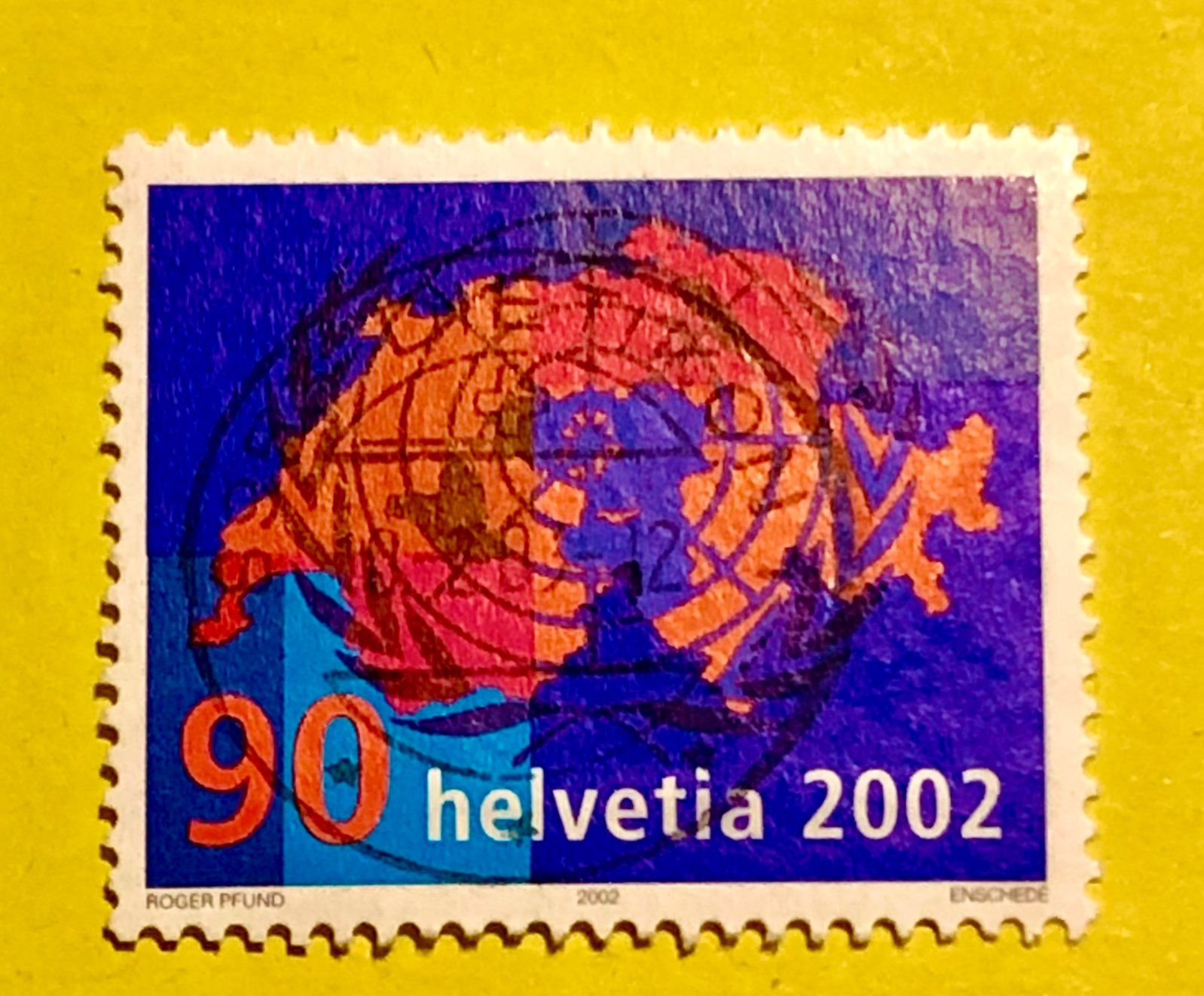 Alle Briefmarken: Nr.1059  GESTEMPELT UNO-Beitritt  2002    – Gebraucht aus Aarau von Billa007