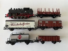 Märklin Güterzug mit Tenderlokomotive BR 81, H0 digital-Set