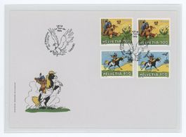 Sondermarken "kleiner Indianer Yakari" 2012, Combo-FDC