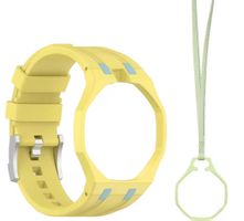 Set bracelet silicone jaune+collier pr Royal Pop Blaue Acht