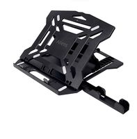 Faltbarer schwarzer Laptopstaender mit Handyhalter
