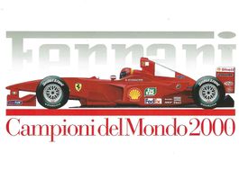 Postkarte, Michael Schumacher, Weltmeister 2000