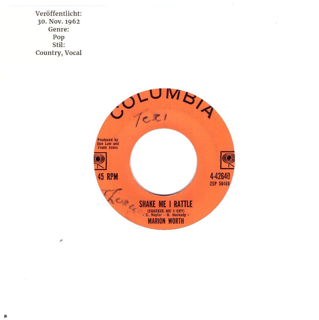 Schallplatten: MARION WORTH – Gebraucht aus Bassersdorf von house-of-vinyl