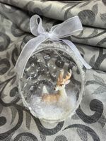 Hirsch Shabby chic Weihnachtsschmuck Christbaumkugel