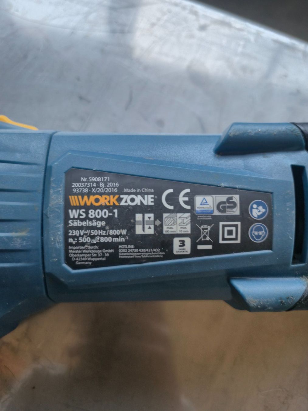 Sägen: Workzone Säbelsäge WS 800-1 mit Koffer – Gebraucht aus Mägenwil von Jan-Han 1