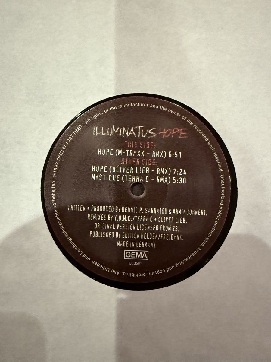 Schallplatten: Illuminatus - Hope (Trance, DMD) – Gebraucht aus Grafstal von cacau25