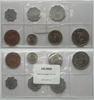 MALTA  Münzsatz 1972-82, unzirkuliert