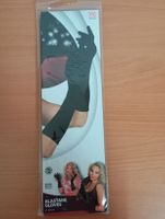 Schwarze Lang-Handschuhe 40cm Fasnacht
