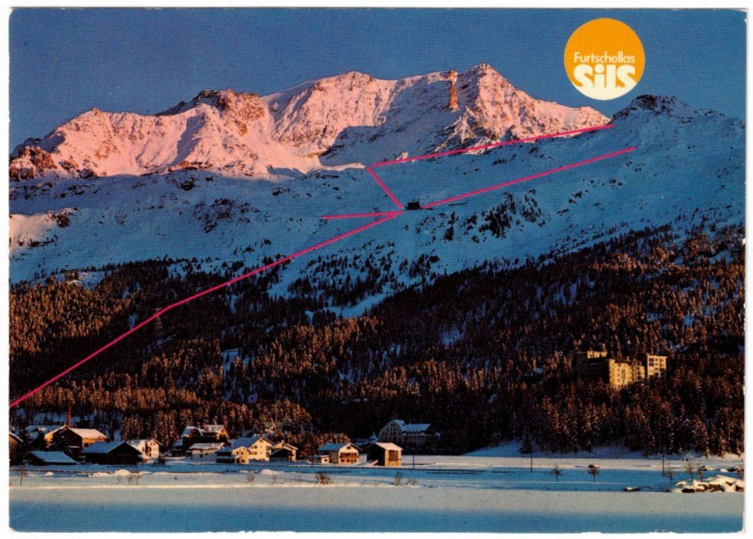 Cartoline postali: Sils - Skigebiet – Usato da Binningen venduto da Mountainrider