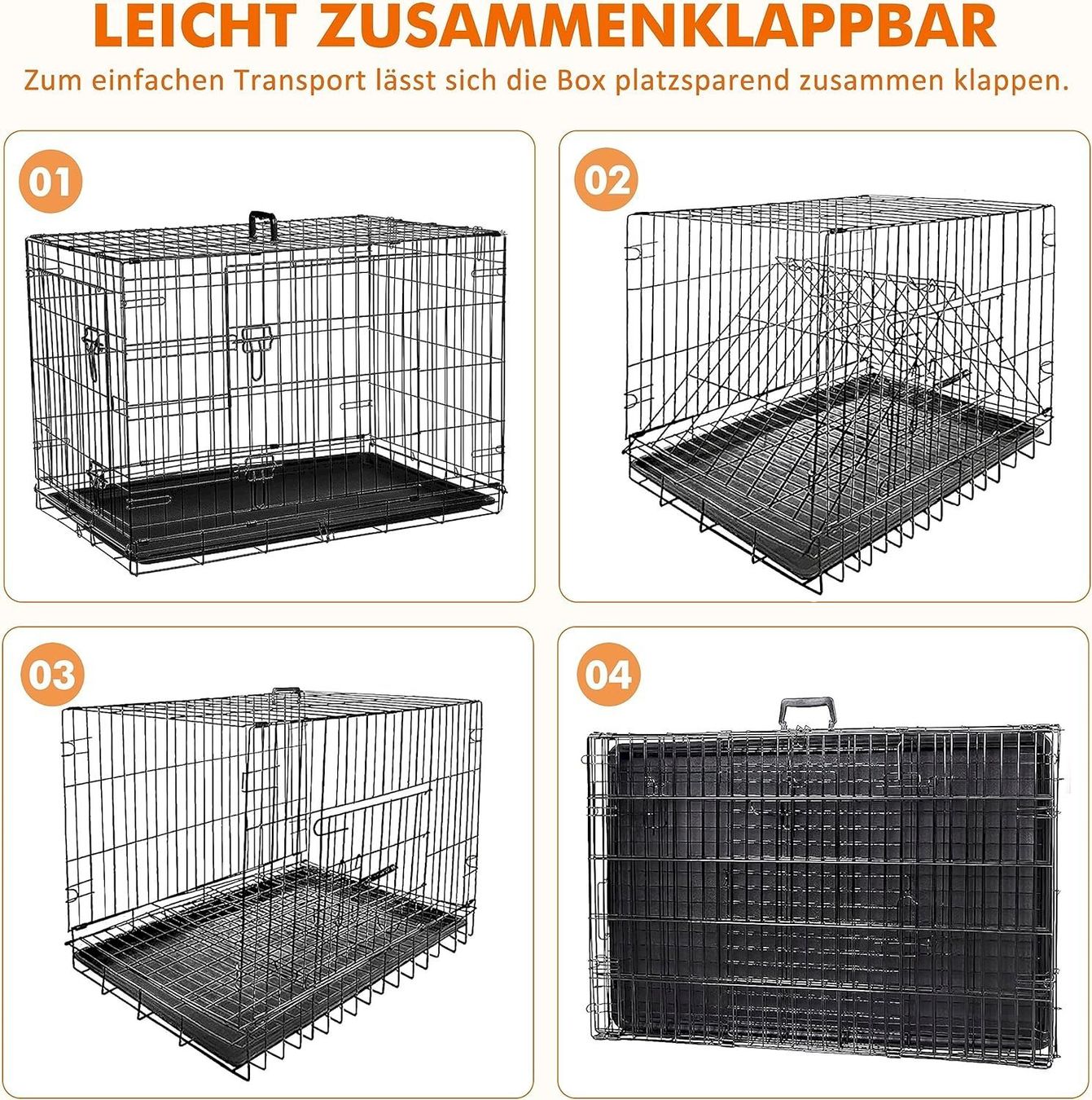 Gabbie, trasporto & Sicurezza: Ribelli Hundetransportbox 91x64x58cm – Nuovo e nell'imballaggio originale da Bottighofen venduto da zaap 5