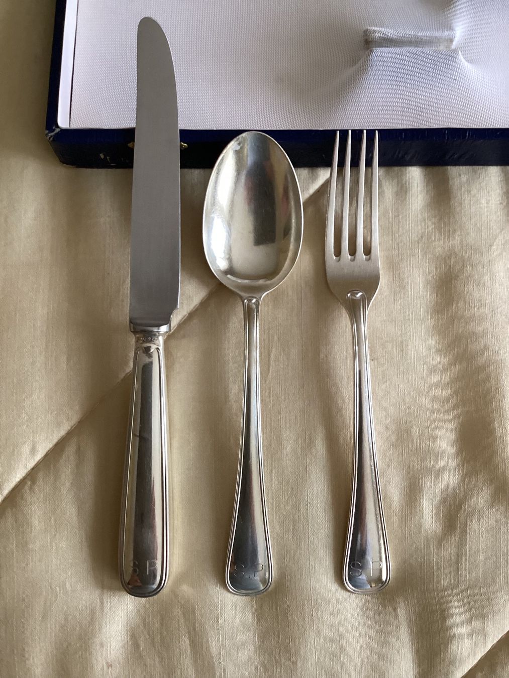 Set di posate: Vintage Silberbesteck 800 / Messer, Gabel, Löffel – Usato da Magadino venduto da sylvierosa 3