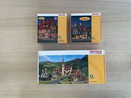 Modellbahn-Konvolut – Vollmer Häuser & 198 Noch Bäume
