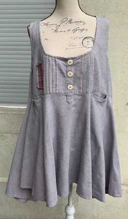 Superbe tunique EWA I WALLA 100%coton carreaux moderne t.M