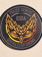 Polizei Abzeichen Badge opérateur Drohne pvc neu Klett
