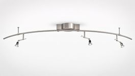 BRUCK Deckenlampe Schienensystem | 3 Spots | Trafo