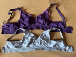 Bravado Designs BHs Grösse S/P lila und weiss