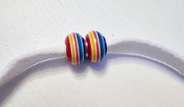 Neu! 2x Lochperlen Charm zum Basteln