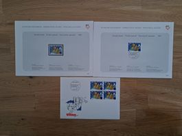 Briefmarkencouvert Helvetia Sondermarke PTT Union 1991
