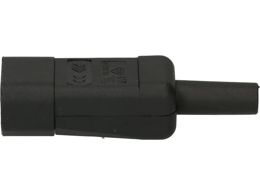 Stecker: Apparatestecker LNPE 10A/250V schwarz – Neu und originalverpackt aus Flums von Atutto 4