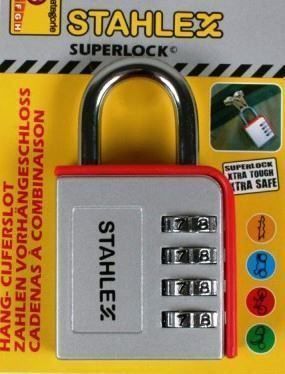 Cadenas: Zahlen-Vorhängeschloss / Code wählbar rot – Neuf avec emballage d'origine à St. Gallen par schnaeppchen-preise 1