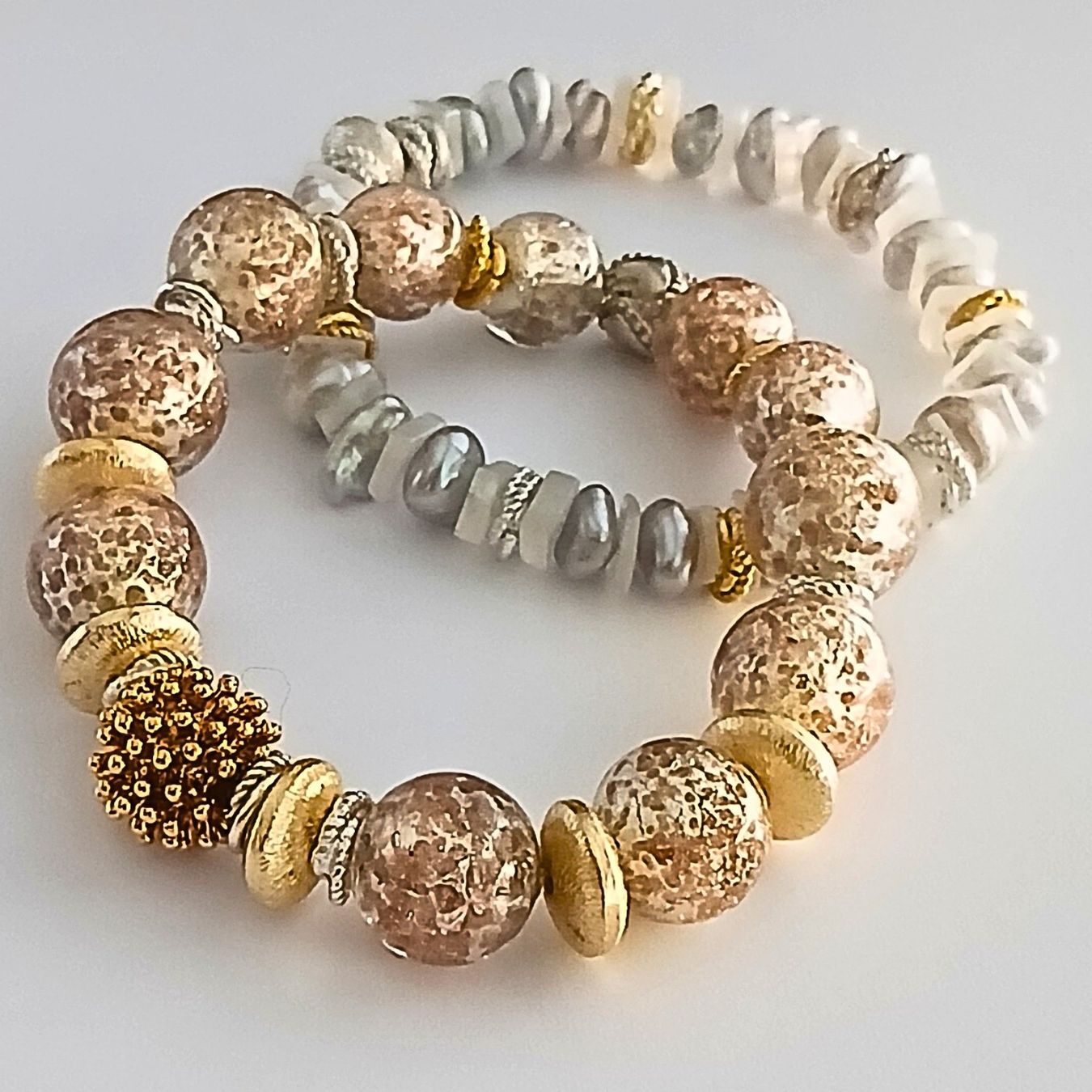 Armbänder & -reifen: Armband elastisch Bracelet élastique Muranoglas Unikat – Neu und originalverpackt aus Lütisburg von Emarra 1