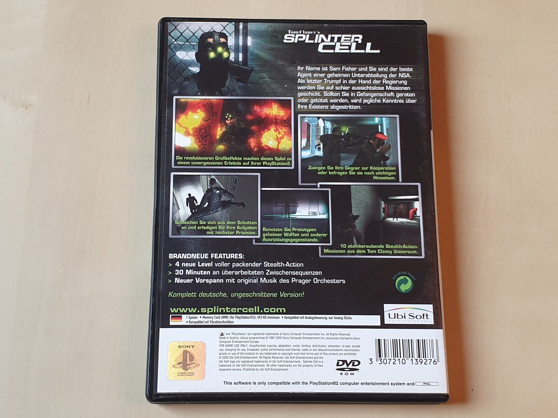 Sony Spiele: Splinter Cell – Gebraucht aus Stansstad von collectorsshop 1