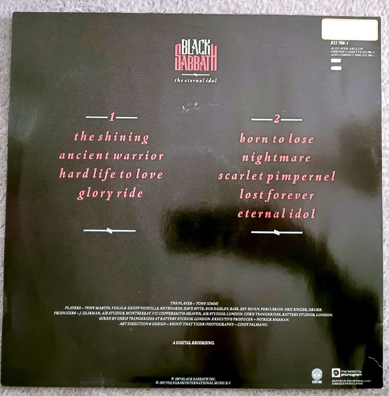 Dischi in vinile: BLACK SABBATH - The Eternal Idol LP – Usato da Luzern venduto da cryptonic79 1