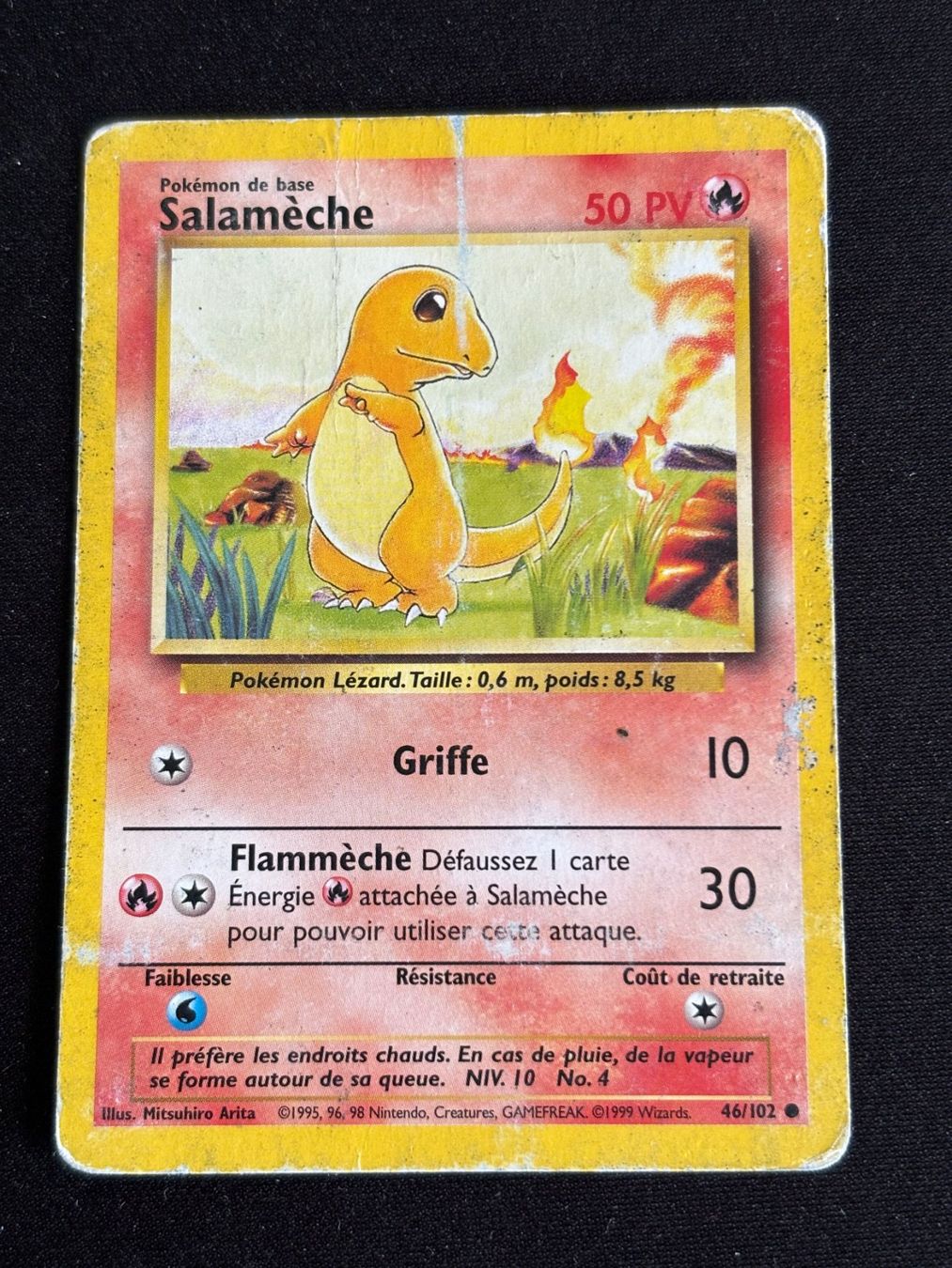 Pokémon Carte collezionabili: Pokemon Salamèche - Set de Base 46/102 - Français – Usato da Bern venduto da Big_GS