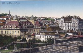 LA CHAUX - de- FONDS, la gare et son quartier
