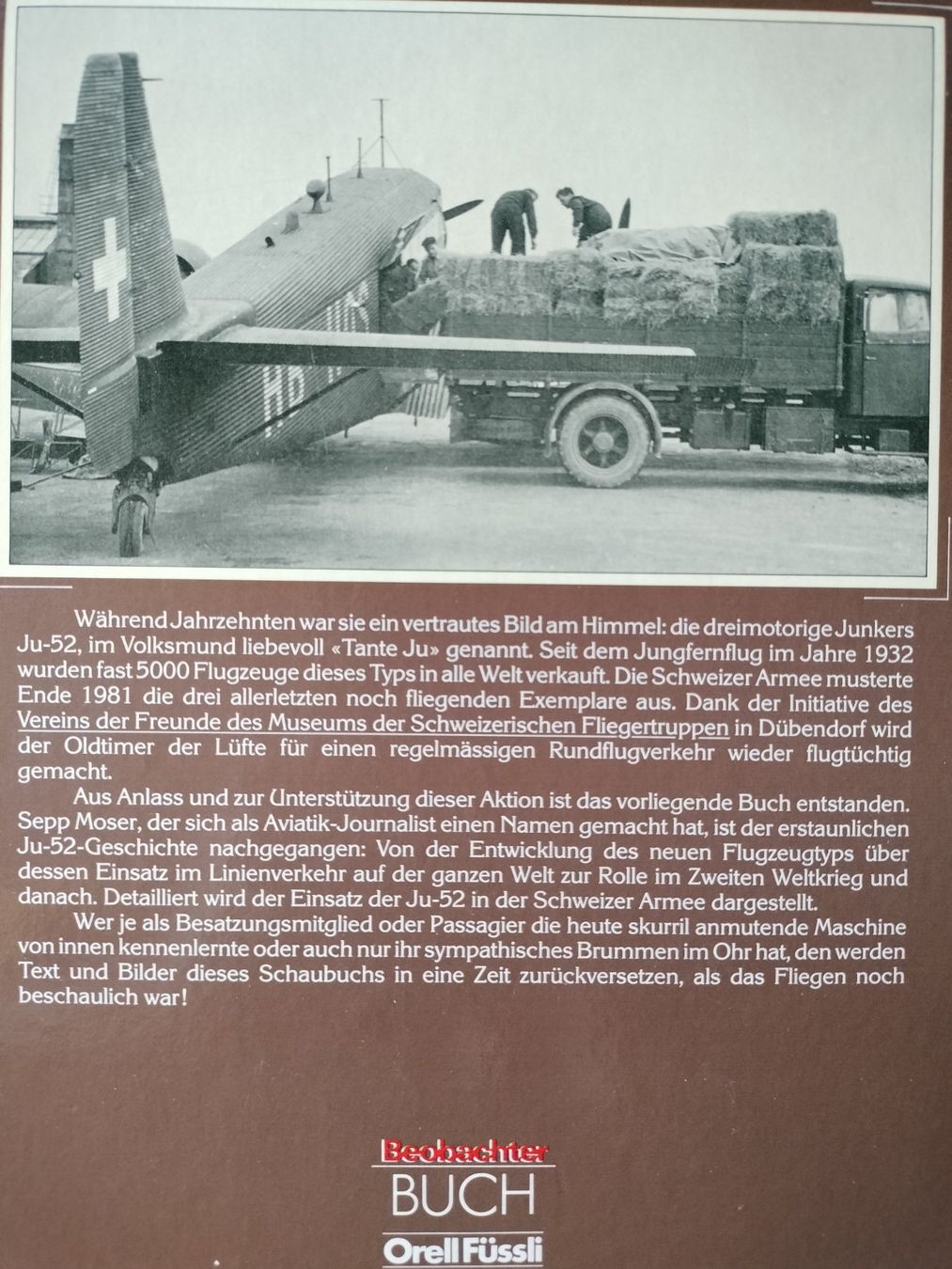 Libri: Flugzeug Buch , Flieg weiter JU-52 – Usato da Schwanden Sigrisw venduto da len_9yqg 1