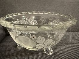 Glasschale Walther Glas Blumenmuster
